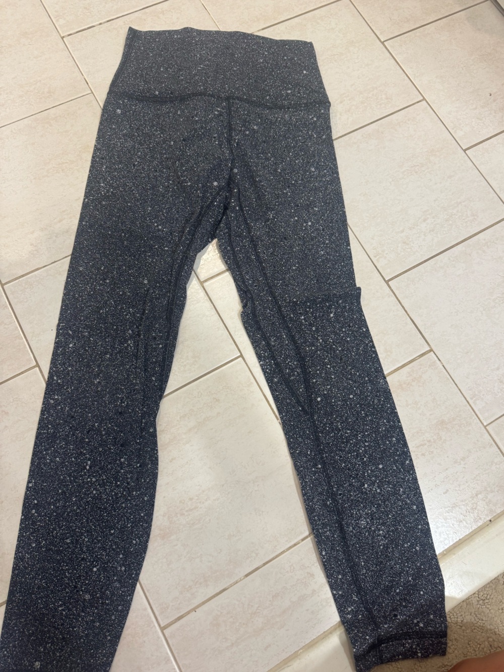 lululemon athletica align Black and White Speckled pants